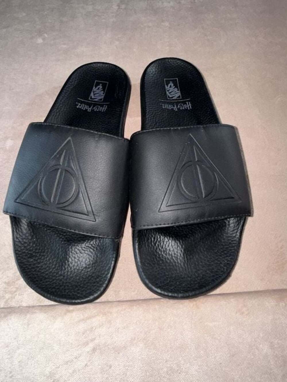 Vans x Harry Potter Deathly Hallows Slide-On Sandals Mens 10